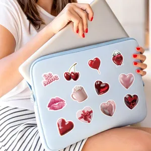 Cute Valentine's Day waterproof decorative stickers for laptop, phone and DIY crafts.