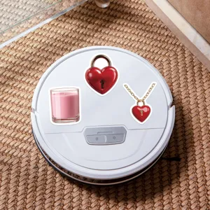 Valentine day waterproof graffiti stickers heart lock pink candle phone DIY decor decal