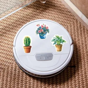 Wasserdichte grüne Pflanzen dekorative Aufkleber, süße botanische DIY Vinyl Aufkleber.