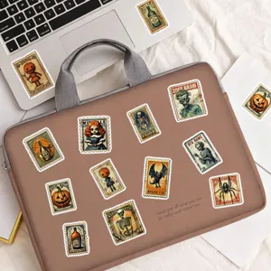 Halloween vintage stamp stickers waterproof graffiti decals for luggage laptop decoration 50pcs
