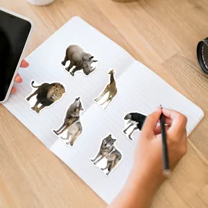 Wild animal stickers vintage waterproof vinyl decal for phone laptop notebook decor 50pcs