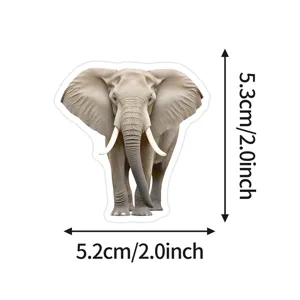 Elephant sticker waterproof vinyl animal decal for phone case and laptop decoration item