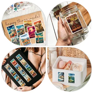 50pcs African travel stickers waterproof vinyl decals for laptop water bottle luggage decor.