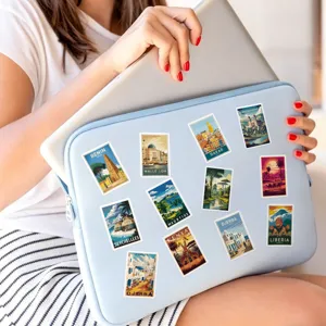 African travel stickers waterproof vinyl decals for laptop water bottle suitcase decor 50pcs