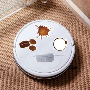 Coffee aesthetics waterproof decorative stickers detail view featuring cute coffee theme patterns.