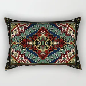 Vintage persischer geometrischer langer Kissenbezug, retro orientalischer Teppich Stil Sofa Kissen.