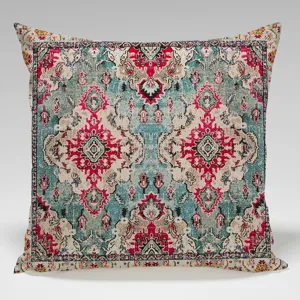 Vintage persischer geometrischer Pluesch Kissenbezug quadratischer Sofa Kissenueberzug