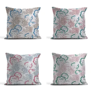 Floral Botánico Decorativo Funda de Cojín Suave Poliéster Funda de Almohada Para Sala de Estar Dormitorio Sofá Decoración