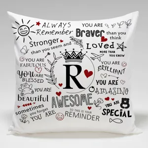Funda de cojín con frases motivacionales y regalo inspirador para mujeres hombres