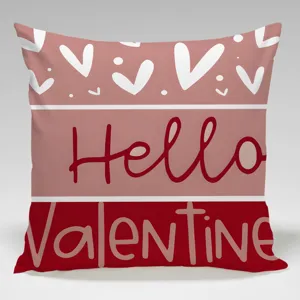 Federa cuscino San Valentino quadrata copricuscino decorativo per divano letto camera