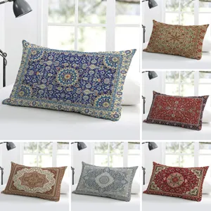 Retro Persiano Etnico Federa per Cuscino Poliestere Copricuscino Decorativo per Divano Letto Soggiorno Arredamento