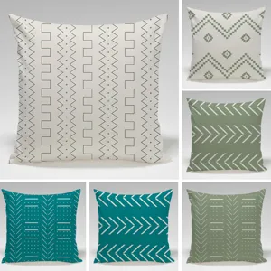 Modern Minimalist Geometric Pattern Pillow Cover Polyester Cushion Cover For Living Room Sofa Bed Headboard Home Decor