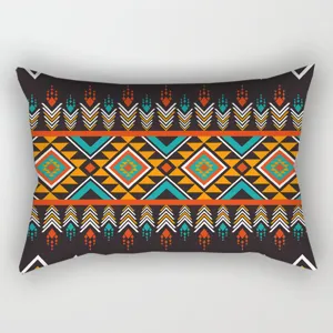 Federa per cuscino lungo con motivo geometrico etnico stile bohémien per la camera da letto