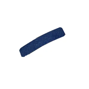 Blauwe denim haarspeld voor vrouwen, stoffen pony clip stijlvolle dagelijkse haaraccessoires.