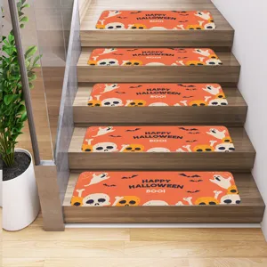 Halloween Stufenmatten rutschfest für Holztreppe Stufen Teppich Dekoration Fußmatte