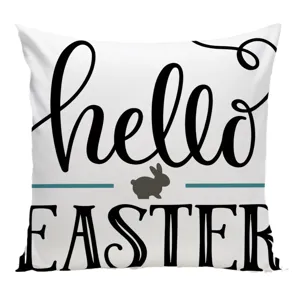 Fodera per cuscino Pasqua bianca copricuscino decorativo per divano camera da letto
