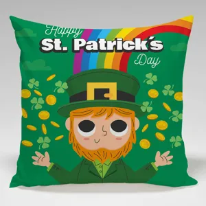 Fodera per cuscino San Patrizio verde decorazione festiva festa irlandese casa