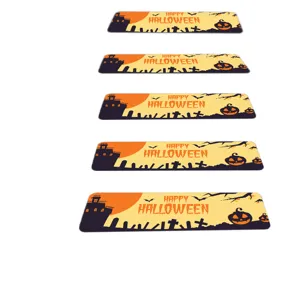 Halloween stair tread mats non-slip self adhesive pumpkin spooky house decor stair rugs set