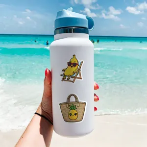 50pcs summer casual graffiti stickers waterproof cartoon DIY decorative decals for water bottles laptops