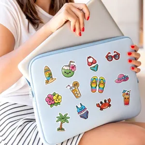 Waterproof summer cartoon graffiti stickers for laptop water bottle DIY cute aesthetic decor.