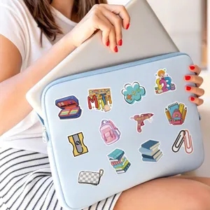 Back to School Stationery Waterproof Graffiti Stickers for Laptop and Water Bottle Decor