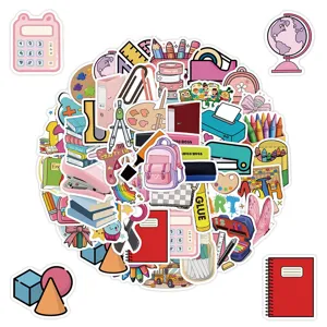 Waterproof Stationery Graffiti Stickers For Water Bottles Laptops Cute School Supplies Aesthetic Decorative Stickers