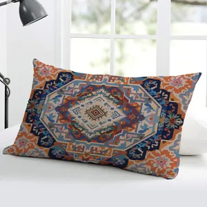 Böhmischer geometrischer Kissenbezug, bunte Mandala Kissenhülle für Sofa Bett Heimtextilien.