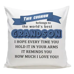 Quadratischer weißer Kissenbezug mit emotionalem Textdruck, perfektes Familiengeschenk Deko.