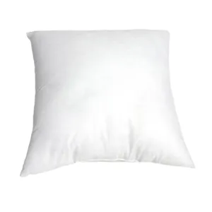 White square pillow insert, high elasticity PP cotton filling, soft sofa cushion pad.