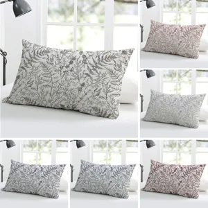 Botanical Floral Pillow Cover Polyester Peach Skin Pillowcase For Bedroom Sofa Bay Window Living Room Home Decor