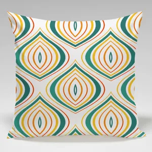 Fodera per cuscino geometrica, federa quadrata per divano, camera da letto e ufficio.