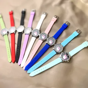 Kinder Silikonuhr süße Einhorn Quarz Uhren bunte Armband Kindergeschenk modisches Accessoire