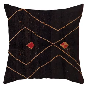 Türkischer Vintage Persischer Geometrischer Kissenbezug Dunkler Boho Sofakissen Fall