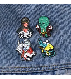 Schwarzer Mythos Wukong Emaillierte Anstecknadel Legierung Brosche Rucksack Dekoration