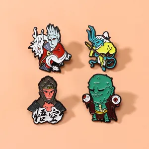 Mythischer Krieger Spielcharakter Legierung Emaille Pin Anime Figur Stil Abzeichen Mythos Held Brosche Für Rucksack Bekleidungszubehör