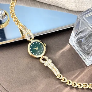 Mode Luxus Legierung Strass Armband Uhr Für Damen Quarz Sternenhimmel Kettenglied Elegante Armbanduhr Eleganz Party Schmuck Armbanduhr Geschenk