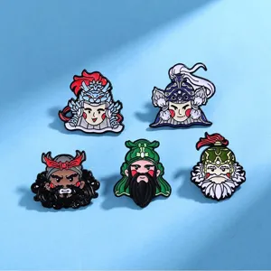Lindo conjunto de broches y insignias de aleación esmaltada de dibujos animados