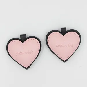 Fashion heart keychain pendant multi-layer leather bag charm cute car accessories stylish
