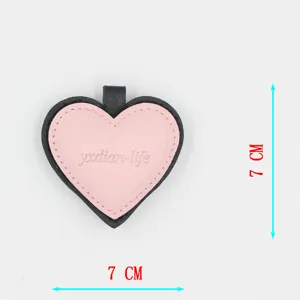 Fashionable 3D multi-layer love heart keychain creative bag pendant car accessory.