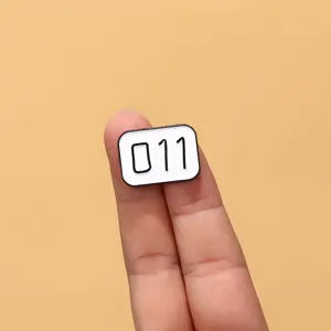 Creative Number 011 Enamel Pin Alloy Badge Fashion Clothing Backpack Decorative Accessory