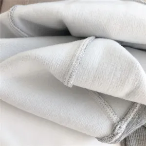 Detailed close-up of warm thermal fleece-lined ribbed fabric leggings for winter wear.
