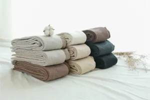 Detailed view of soft ribbed fleece-lined winter warm fleece tights in various colors.