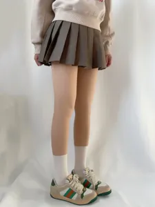 Slimming fake translucent tights for women, nude double layer design for autumn and winter.