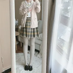 Women's fleece lined warm tights autumn winter thick oatmeal cotton vertical stripe pantyhose
