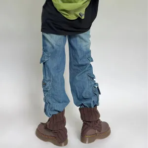Invierno Punto Abertura Calentadores de Piernas Mujer Acanalado Térmico Puños de Botas Color Sólido Moda Casual Cubierta de Pierna Accesorios