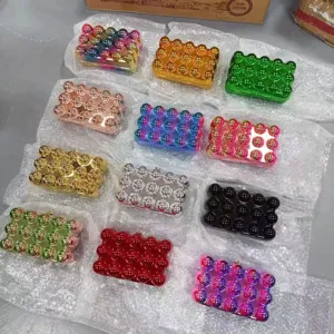 Acrylic bubble clutch bag fashionable evening box bag stylish shoulder chain bag