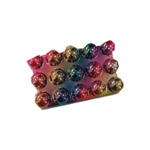 Acrylic dome ball clutch bag iridescent fashion evening shoulder chain box purse