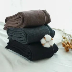 Thick fleece lined tights for women, winter warm ribbed leggings, comfortable soft stockings.