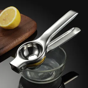 Spremiagrumi Manuale in Acciaio Inossidabile Clip per Limone Lucidato a Specchio Strumento da Cucina