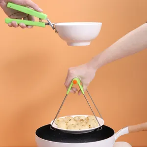 Kitchen anti-scald bowl clip stainless steel heat resistant plate retriever kitchen tool